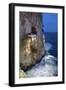 Bar Built in Cliff Caves, Cova D'En Xoroi in Evening, Cala En Porter-Stuart Black-Framed Photographic Print