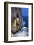 Bar Built in Cliff Caves, Cova D'En Xoroi in Evening, Cala En Porter-Stuart Black-Framed Photographic Print