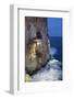 Bar Built in Cliff Caves, Cova D'En Xoroi in Evening, Cala En Porter-Stuart Black-Framed Photographic Print