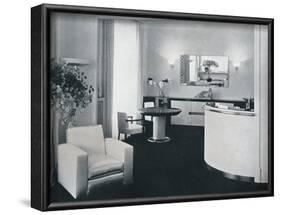 'Bar corner of a dining room designed by Jacques Adnet', c1940-Unknown-Framed Photographic Print