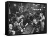 Bar Crammed with Patrons at Sammy's Bowery Follies-Alfred Eisenstaedt-Framed Stretched Canvas