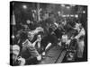 Bar Crammed with Patrons at Sammy's Bowery Follies-Alfred Eisenstaedt-Stretched Canvas