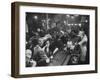 Bar Crammed with Patrons at Sammy's Bowery Follies-Alfred Eisenstaedt-Framed Premium Photographic Print