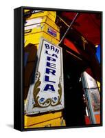 Bar Entrance, La Boca, Buenos Aires, Argentina-Michael Taylor-Framed Stretched Canvas