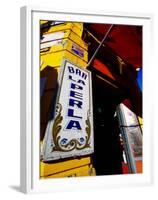 Bar Entrance, La Boca, Buenos Aires, Argentina-Michael Taylor-Framed Premium Photographic Print