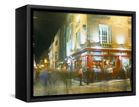 Bar Fleet Street, Temple Bar Area, Dublin, County Dublin, Eire (Ireland)-Bruno Barbier-Framed Stretched Canvas