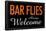 Bar Flies Always Welcome-null-Framed Poster