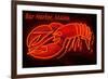 Bar Harbor, Maine - Lobster Neon-Lantern Press-Framed Premium Giclee Print