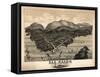 Bar Harbor, Maine - Panoramic Map-Lantern Press-Framed Stretched Canvas