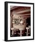 Bar on the Ship 'Christina O' Owned by Shipping Magnate Aristotle Onassis, 1954-Dmitri Kessel-Framed Photographic Print