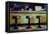 Bar Stools, Salem-Pam Ingalls-Framed Stretched Canvas