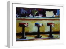 Bar Stools, Salem-Pam Ingalls-Framed Giclee Print