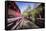 Bar Street (Xinhuajie) in the Old Part of Lijiang in a Long Exposure, Lijiang, Yunnan, China, Asia-Andreas Brandl-Framed Stretched Canvas