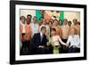 Barack Obama and Hillary Rodham Clinton with Aung San Suu Ky-null-Framed Photo