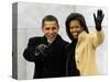 Barack Obama and His Wife Arrive at the Opening Inaugural Celebration at the Lincoln Memorial-null-Stretched Canvas