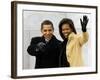 Barack Obama and His Wife Arrive at the Opening Inaugural Celebration at the Lincoln Memorial-null-Framed Photographic Print