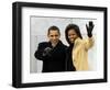 Barack Obama and His Wife Arrive at the Opening Inaugural Celebration at the Lincoln Memorial-null-Framed Photographic Print