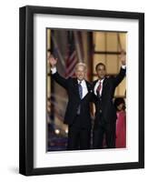 Barack Obama and Joe Biden at the Democratic National Convention 2008, Denver, CO-null-Framed Photographic Print