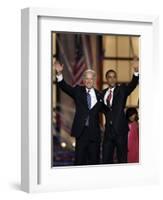 Barack Obama and Joe Biden at the Democratic National Convention 2008, Denver, CO-null-Framed Photographic Print