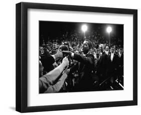 Barack Obama at Campaign Rally-Brooks Kraft-Framed Photographic Print