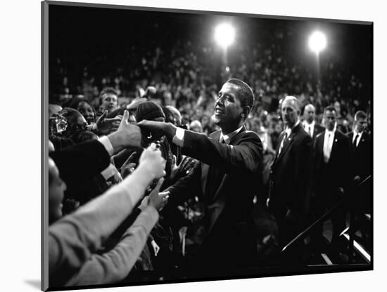 Barack Obama at Campaign Rally-Brooks Kraft-Mounted Photographic Print