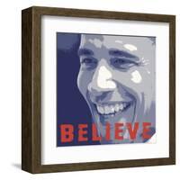 Barack Obama:  Believe-null-Framed Art Print