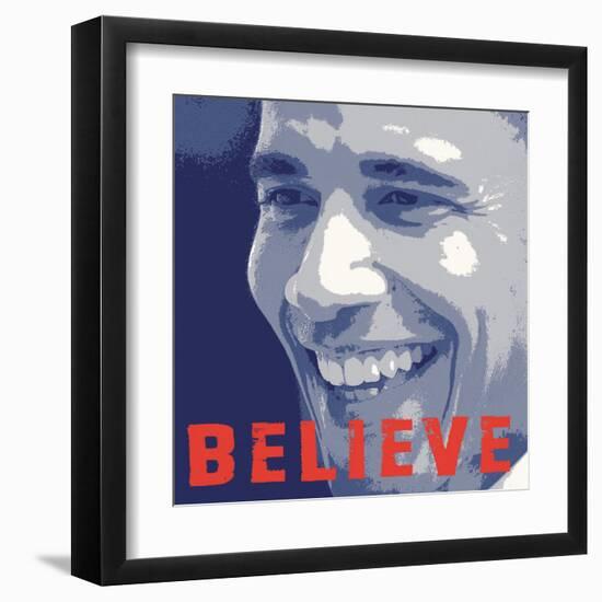 Barack Obama:  Believe-null-Framed Art Print