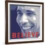 Barack Obama: Believe-Celebrity Photography-Framed Art Print