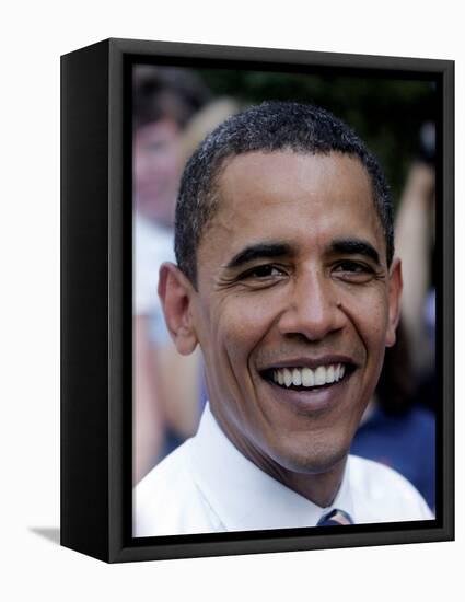 Barack Obama, Concord, NH-null-Framed Stretched Canvas