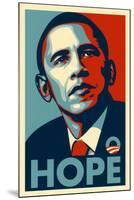 Barack Obama (Hope)-null-Mounted Poster