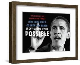 Barack Obama: My Story-null-Framed Giclee Print