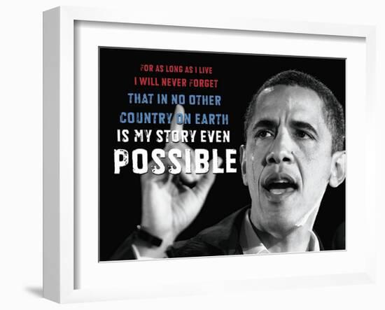 Barack Obama: My Story-null-Framed Giclee Print