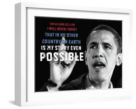 Barack Obama: My Story-null-Framed Giclee Print