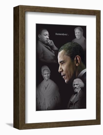 Barack Obama - Remember (no quotes)-null-Framed Premium Giclee Print