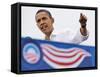 Barack Obama Speaking, Greensboro, NC-null-Framed Stretched Canvas