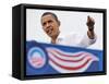 Barack Obama Speaking, Greensboro, NC-null-Framed Stretched Canvas