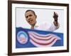 Barack Obama Speaking, Greensboro, NC-null-Framed Photographic Print