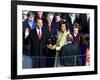 Barack Obama Sworn in by Chief Justice Roberts as 44th President of the United States of America-null-Framed Photographic Print