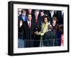 Barack Obama Sworn in by Chief Justice Roberts as 44th President of the United States of America-null-Framed Photographic Print