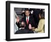 Barack Obama Sworn in by Chief Justice Roberts as 44th President of the United States of America-null-Framed Photographic Print