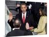 Barack Obama Sworn in by Chief Justice Roberts as 44th President of the United States of America-null-Mounted Photographic Print