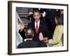 Barack Obama Sworn in by Chief Justice Roberts as 44th President of the United States of America-null-Framed Photographic Print