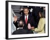 Barack Obama Sworn in by Chief Justice Roberts as 44th President of the United States of America-null-Framed Photographic Print