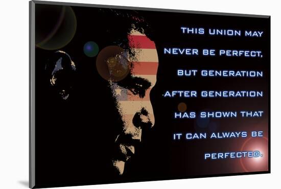 Barack Obama, This Union-null-Mounted Art Print