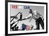 Barack Obama: Yes We Can (crowd)-Celebrity Photography-Framed Art Print