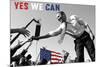 Barack Obama: Yes We Can (crowd)-Celebrity Photography-Mounted Art Print