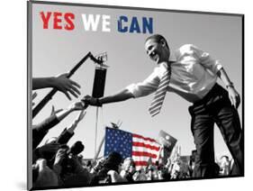 Barack Obama:  Yes We Can-null-Mounted Art Print