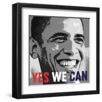 Barack Obama: Yes We Can-null-Framed Art Print