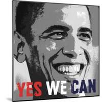 Barack Obama: Yes We Can-null-Mounted Art Print