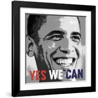 Barack Obama: Yes We Can-null-Framed Giclee Print